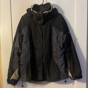 Columbia Black and Tan Winter Jacket
